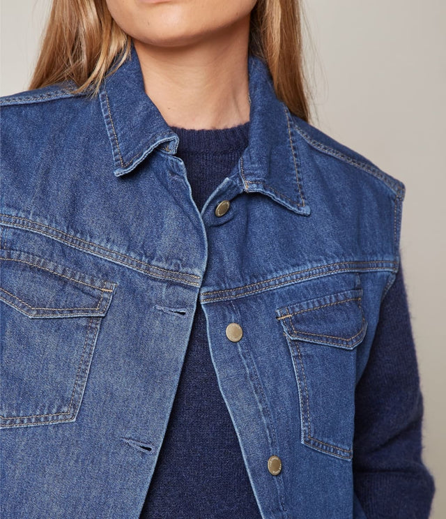 Chaqueta Denim - Sweater Mujer