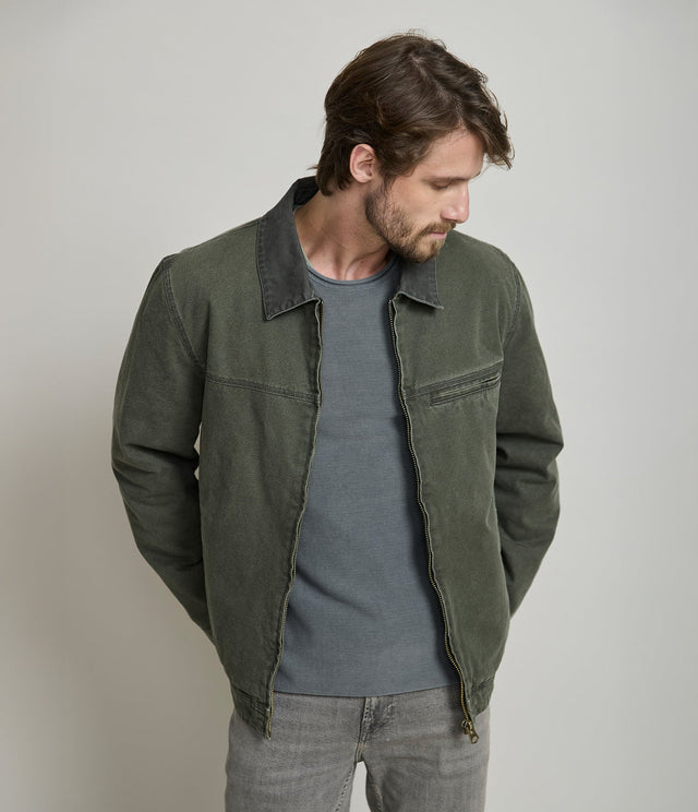 Canvas Jacket Verde - Chaqueta
