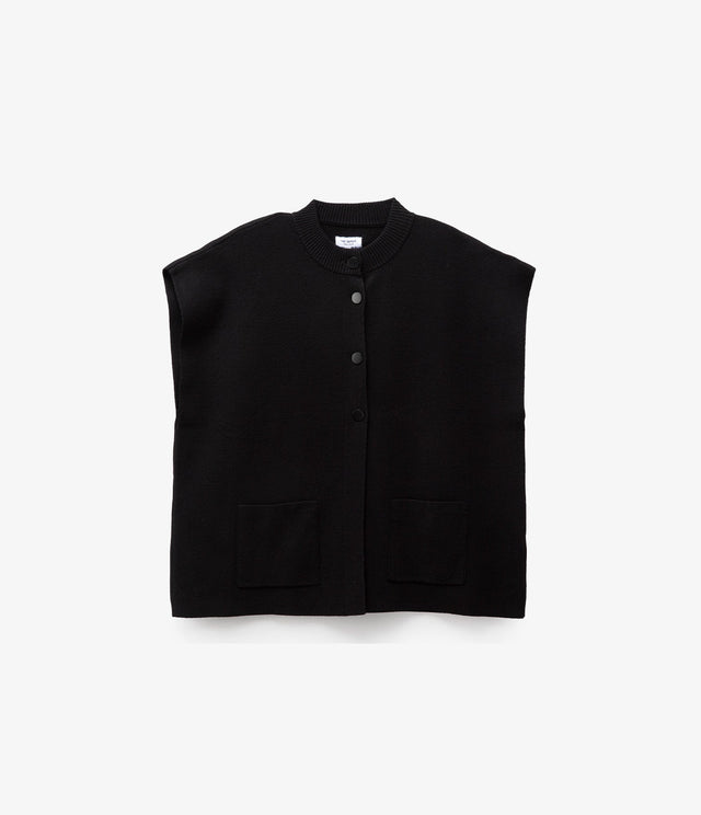 Chaqueta Otavia Sin Mangas Negro - Sweater Mujer