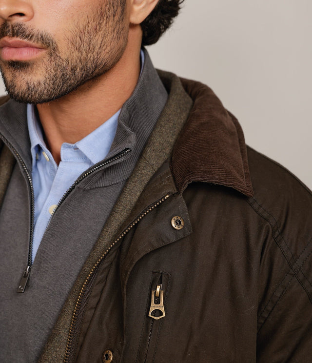 Chaqueta Wax Harry Verde Musgo - Chaqueta