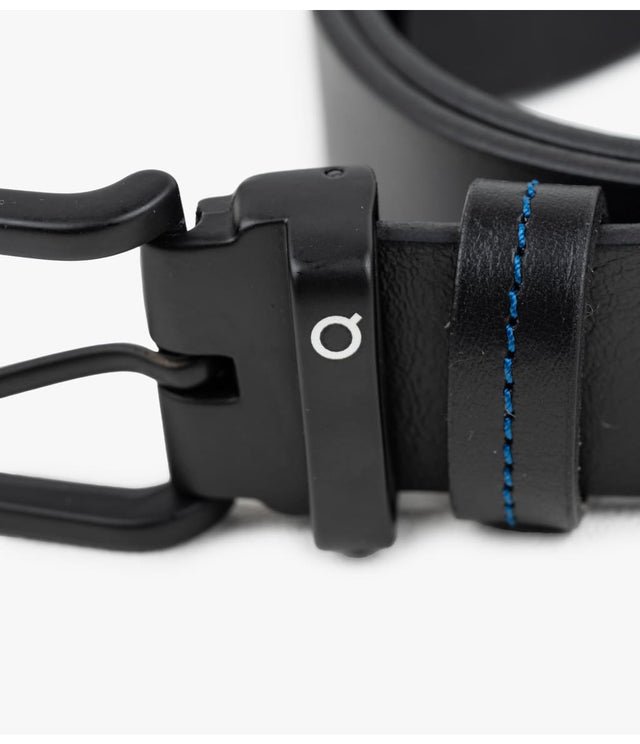 Cinturón Cuero Reversible Negro/Azul - Cinturon