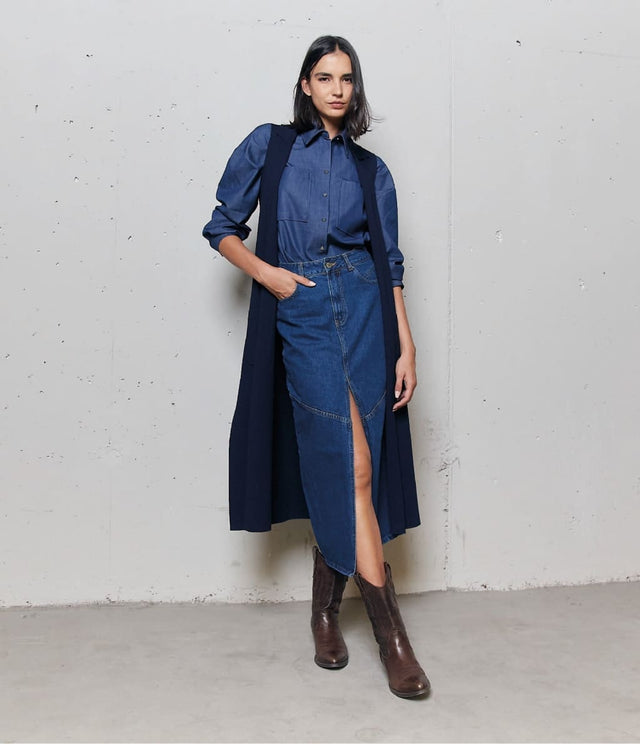 Falda Denim - Falda Denim