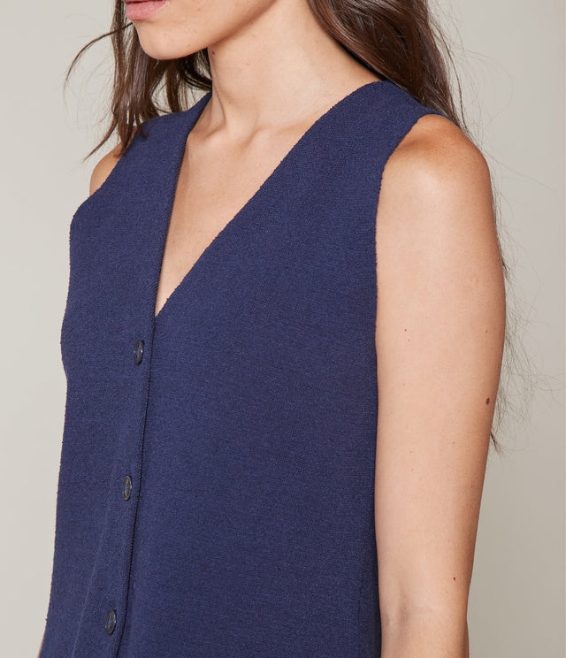 Gillette Polo Navy - Sweater Mujer