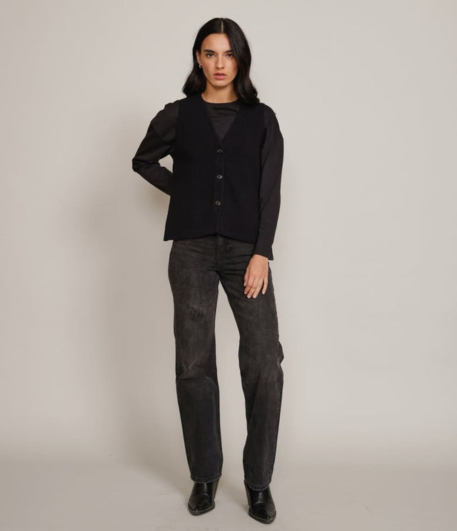 Gillette Polo Negro - Sweater Mujer