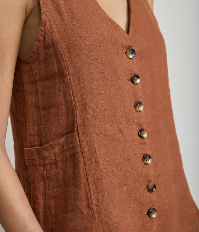 Guillete Fiore Lino Terracota - Sweater Mujer