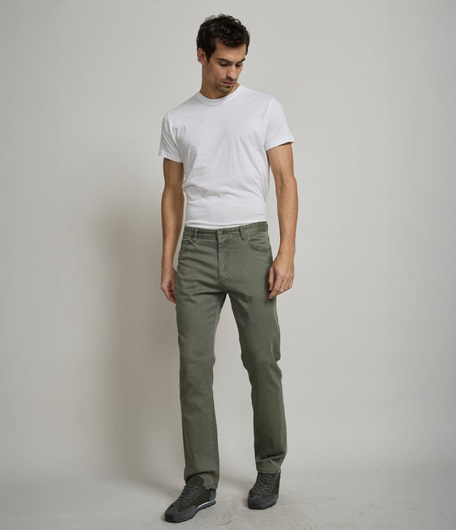 Pantalón Lyocell Frank Verde - Pantalones