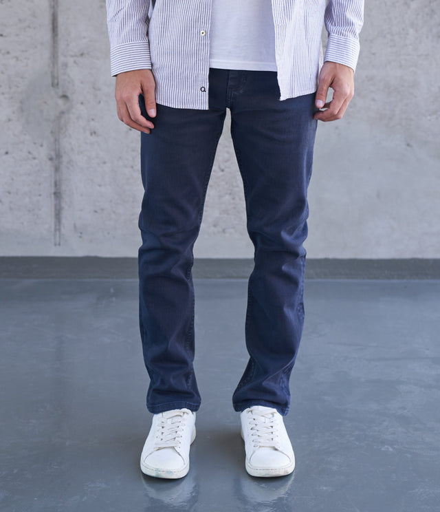 Pantalón Denim Azul Oscuro - Pantalones
