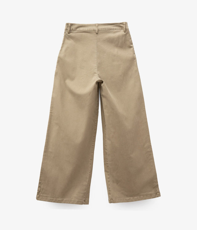 Pantalón Sastrero Lyocell Beige - PANTALÓN DENIM BÁSICO MUJER