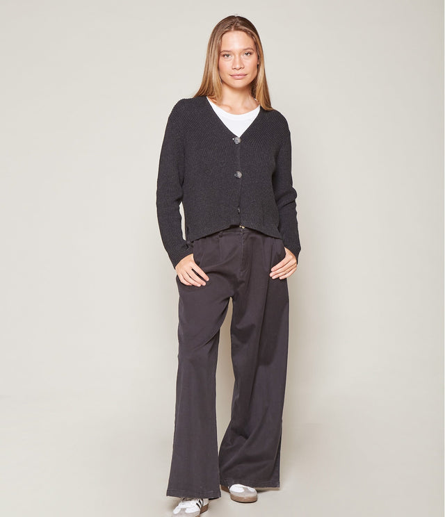 Pantalón Sastrero Lyocell Negro - PANTALÓN DENIM BÁSICO MUJER