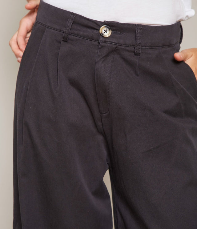 Pantalón Sastrero Lyocell Negro - PANTALÓN DENIM BÁSICO MUJER