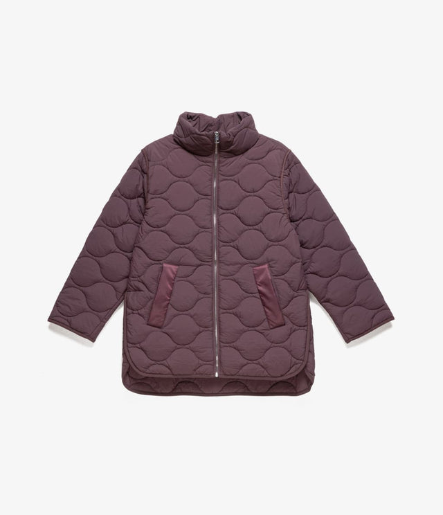 Parka Manga Larga Etro Burdeo - Abrigo Mujer