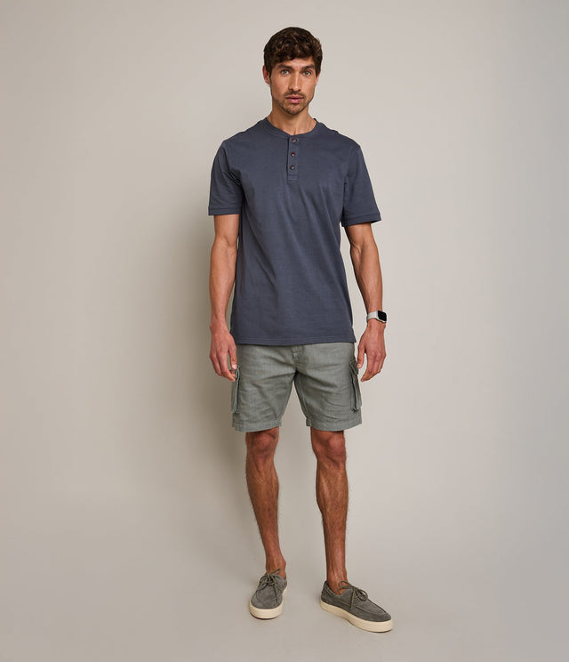 Polera Luke Botones Azul Marino - Polera