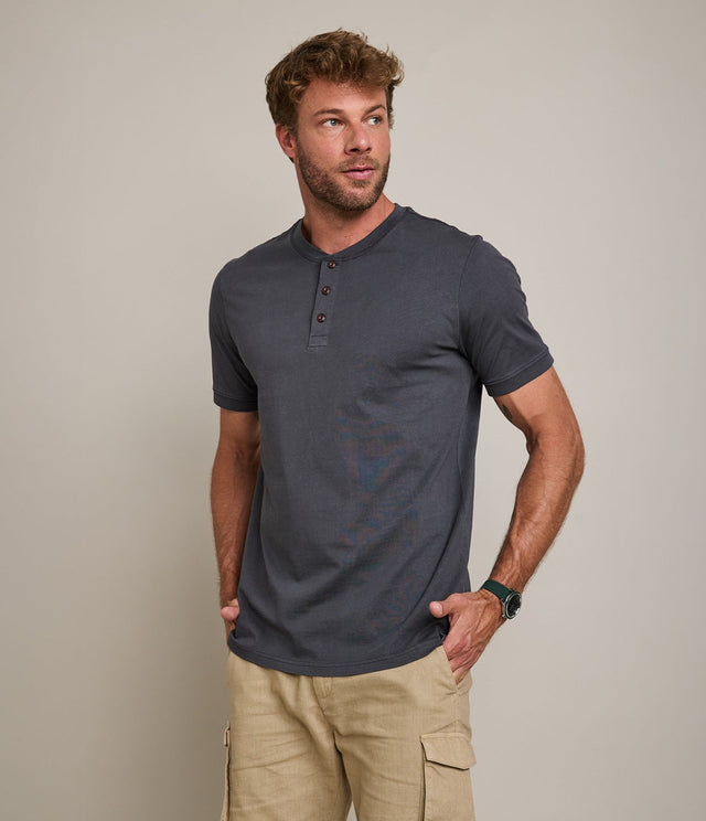 Polera Luke Botones Gris - Polera
