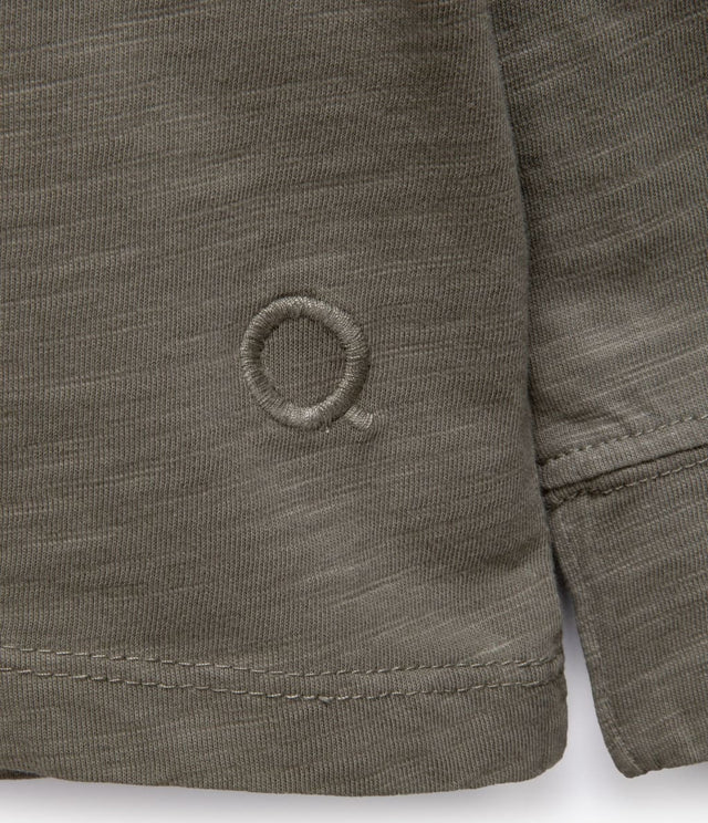 Polera Slub Manga Larga Verde - Polera