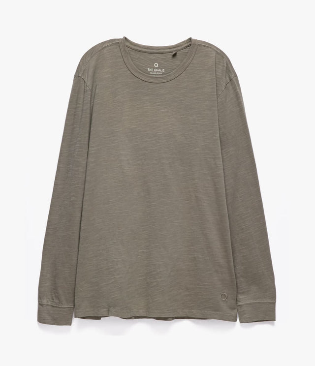 Polera Slub Manga Larga Verde - Polera