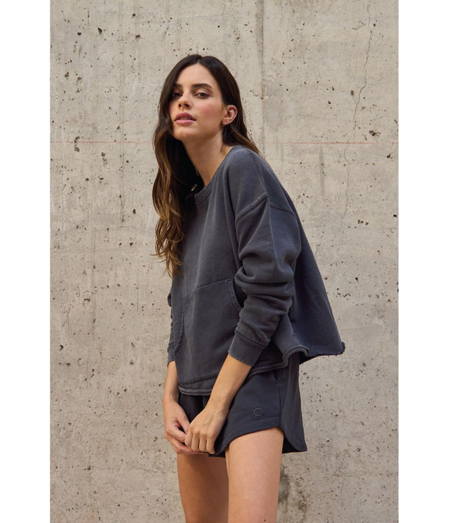 Conjunto Bora Gris Oscuro - Poleron