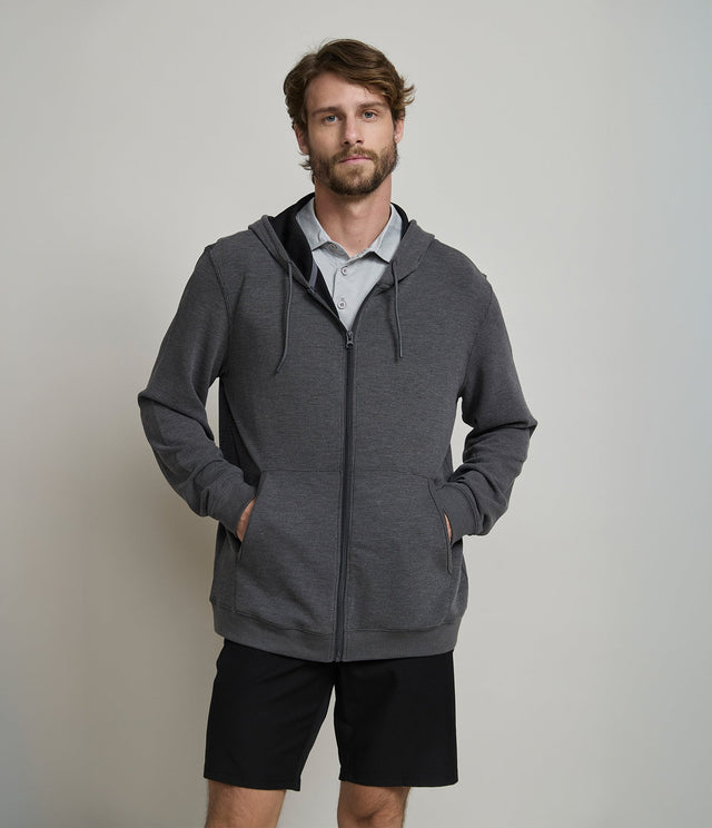 Poleron Shell Gris Petróleo - Poleron