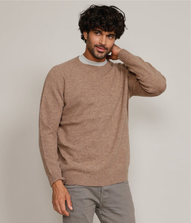 Sweater Land Wool Café Claro - Sweater
