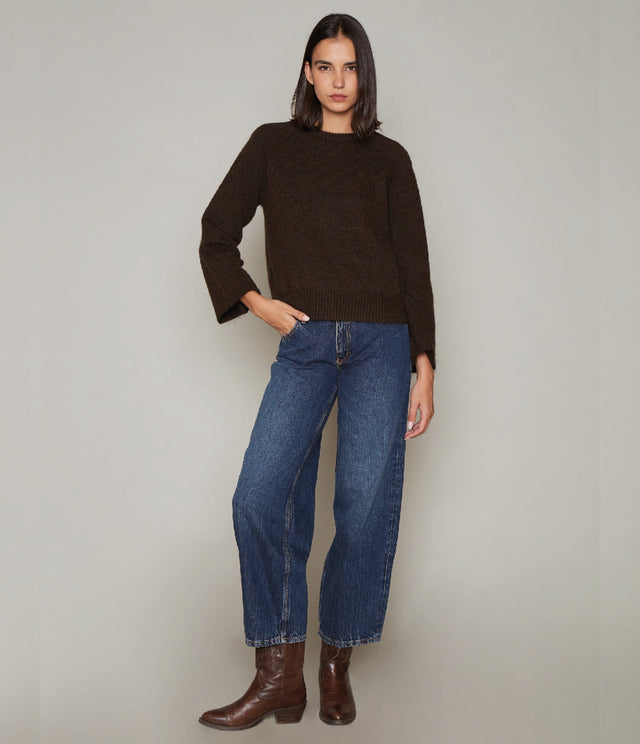 Sweater Maura Mohair Café - Sweater Mujer