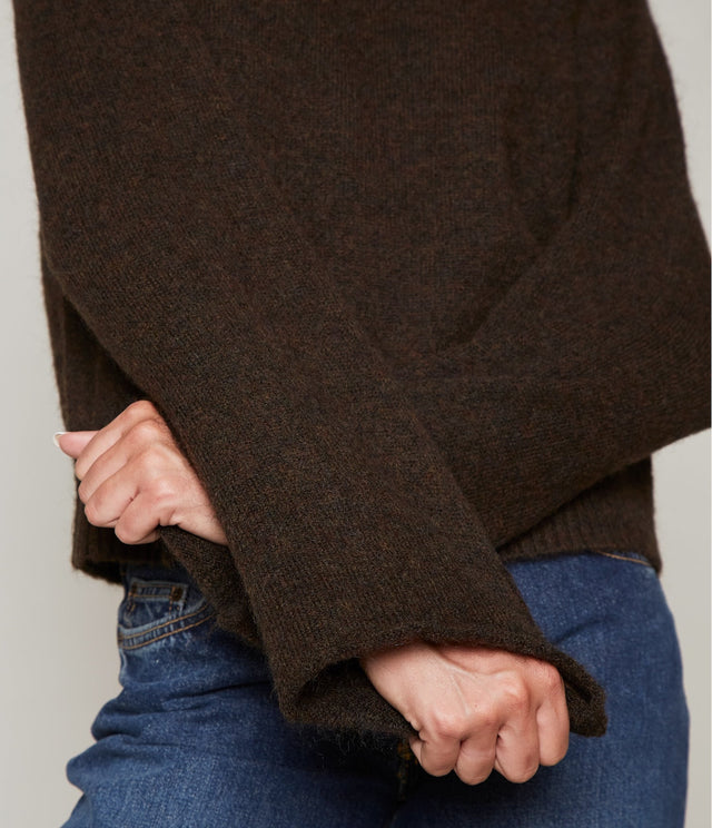 Sweater Maura Mohair Café - Sweater Mujer