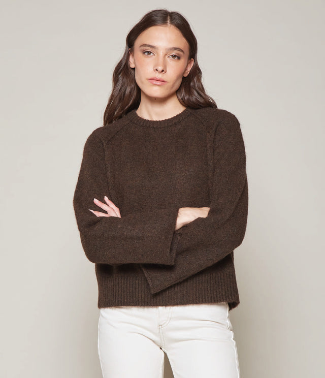 Sweater Maura Mohair Café - Sweater Mujer