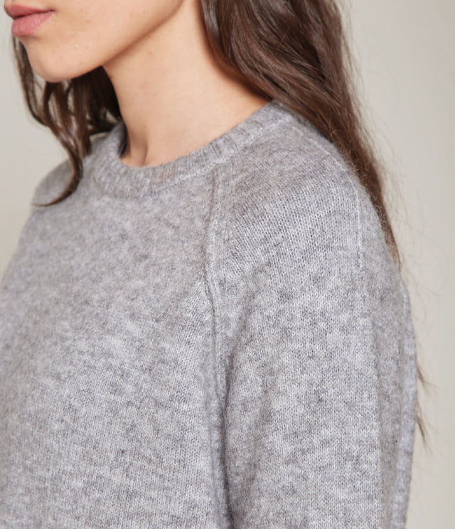 Sweater Maura Mohair Gris Claro - Sweater Mujer