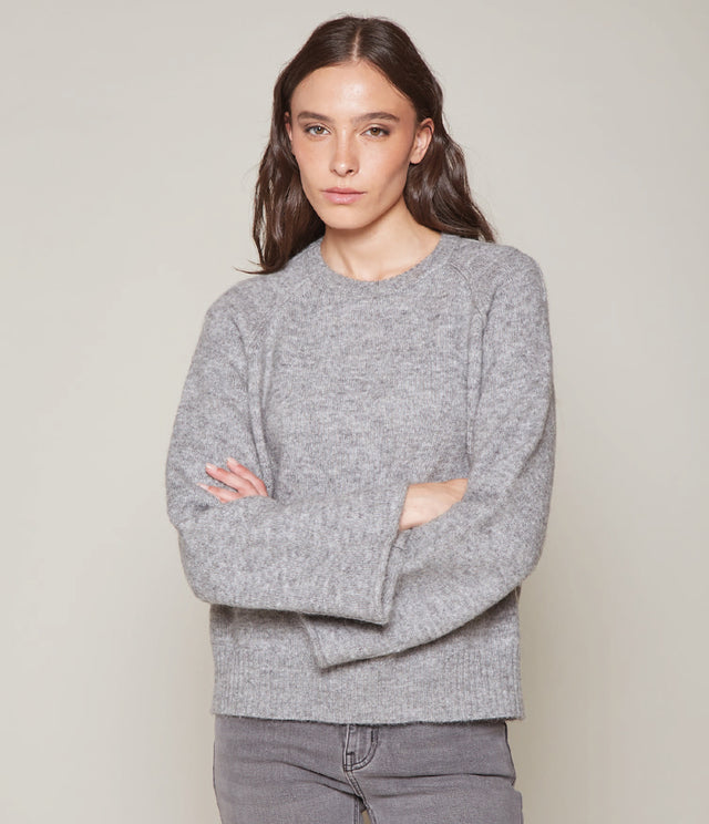 Sweater Maura Mohair Gris Claro - Sweater Mujer