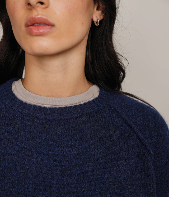 Sweater Maura Mohair Navy - Sweater Mujer