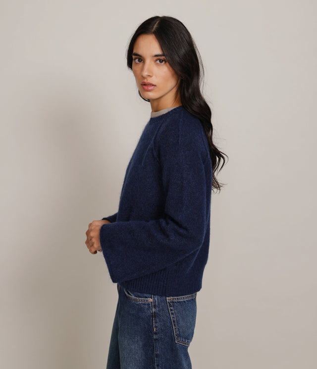 Sweater Maura Mohair Navy - Sweater Mujer