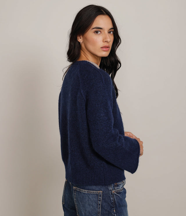 Sweater Maura Mohair Navy - Sweater Mujer