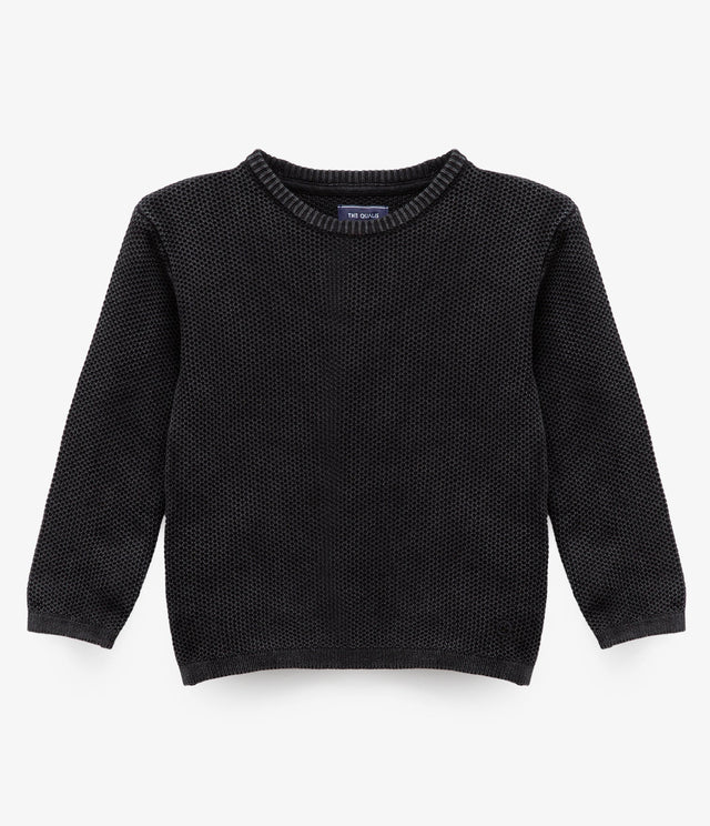Sweater Waffle Negro Kids - Sweater