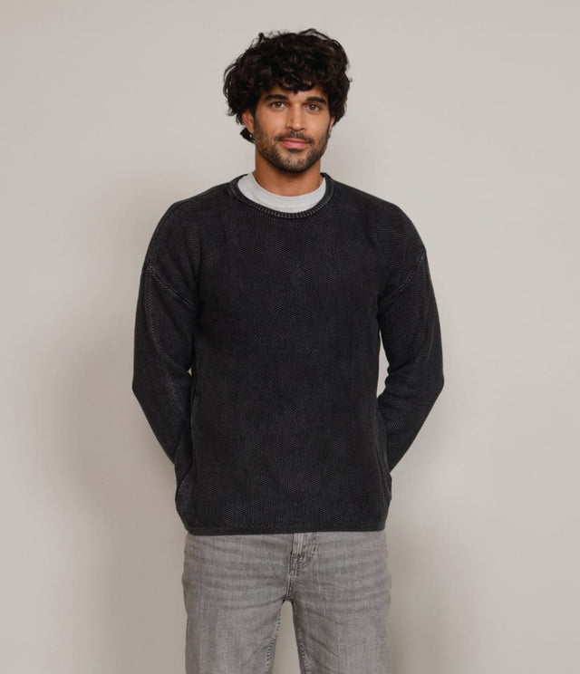 Sweater Waffle Negro - Sweater