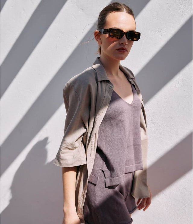 Tejido Lisboa Café - Polera