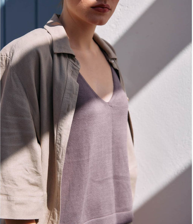 Tejido Lisboa Café - Polera