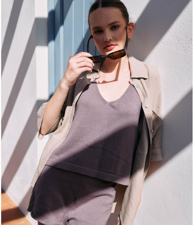 Tejido Lisboa Café - Polera