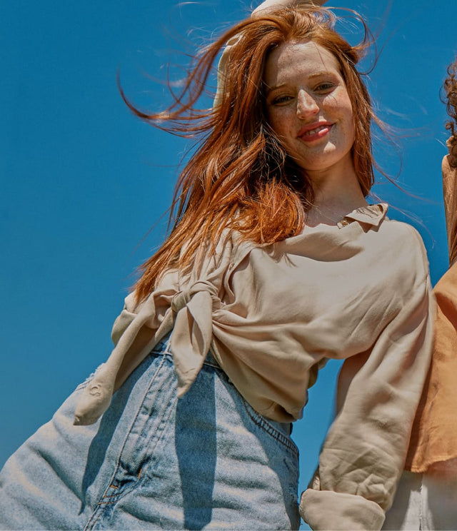 Blusa Farah Beige - Blusa