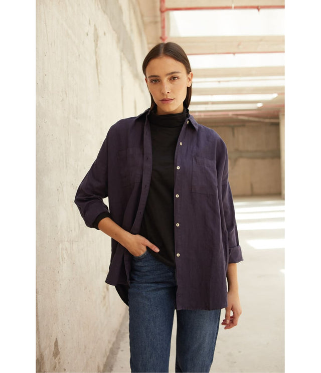 Blusa Sabah Azul Oscuro - Blusa