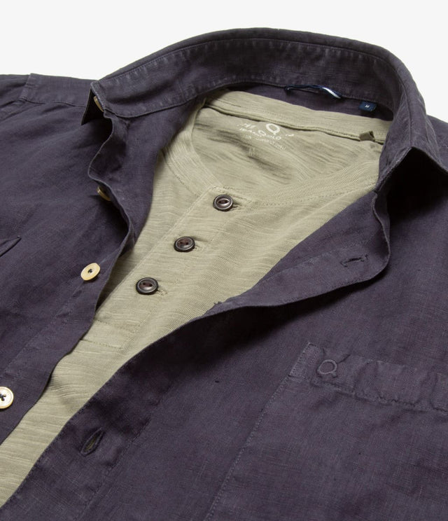 Overshirt Lino Azul Marino - Camisa
