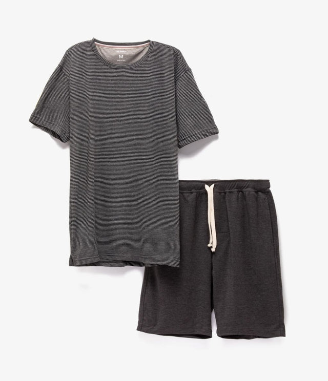 Pijama Hugh Gris Oscuro - Pijama Hombre