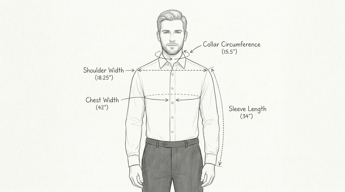 Cómo tomar tus medidas para camisa en casa (y no equivocarte en el tallaje)