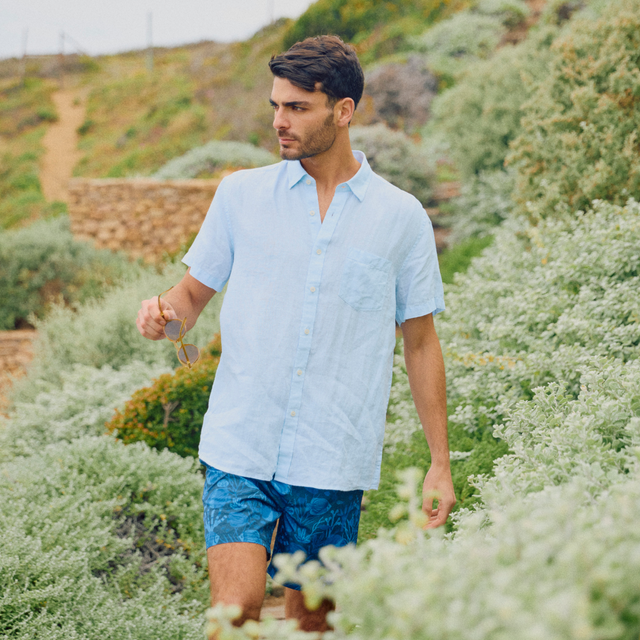 Camisa 100% lino hombre