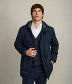 Chaqueta Hombre Impermeable Azul