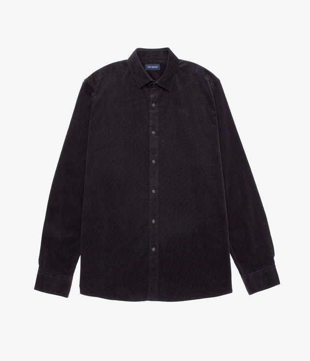 Camisa Hombre Algodón Cotelé Rob Gris Marengo