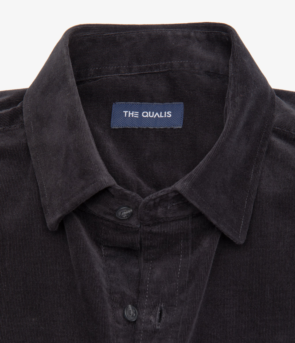 Camisa Hombre Algodón Cotelé Rob Gris Marengo