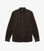 Camisa Hombre Algodón Cotelé Rob Verde Oscuro