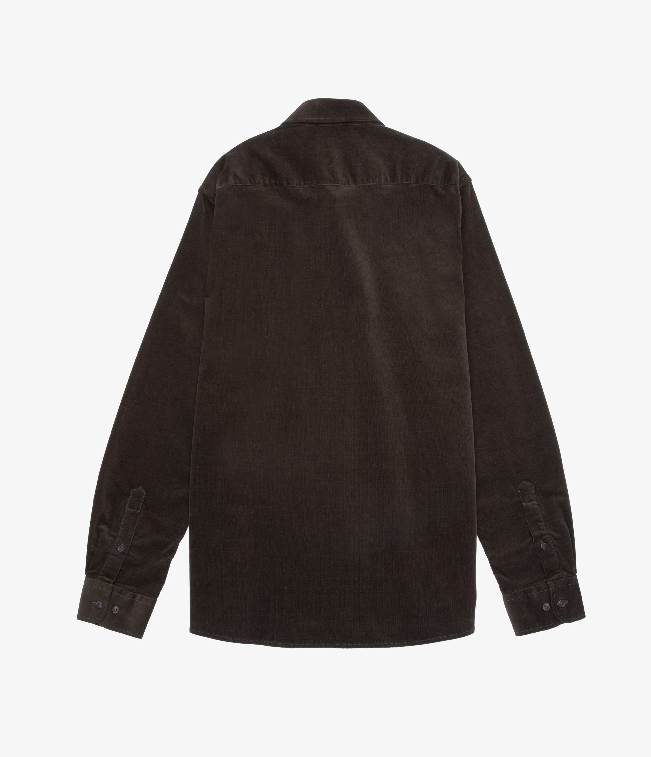 Camisa Hombre Algodón Cotelé Rob Verde Oscuro