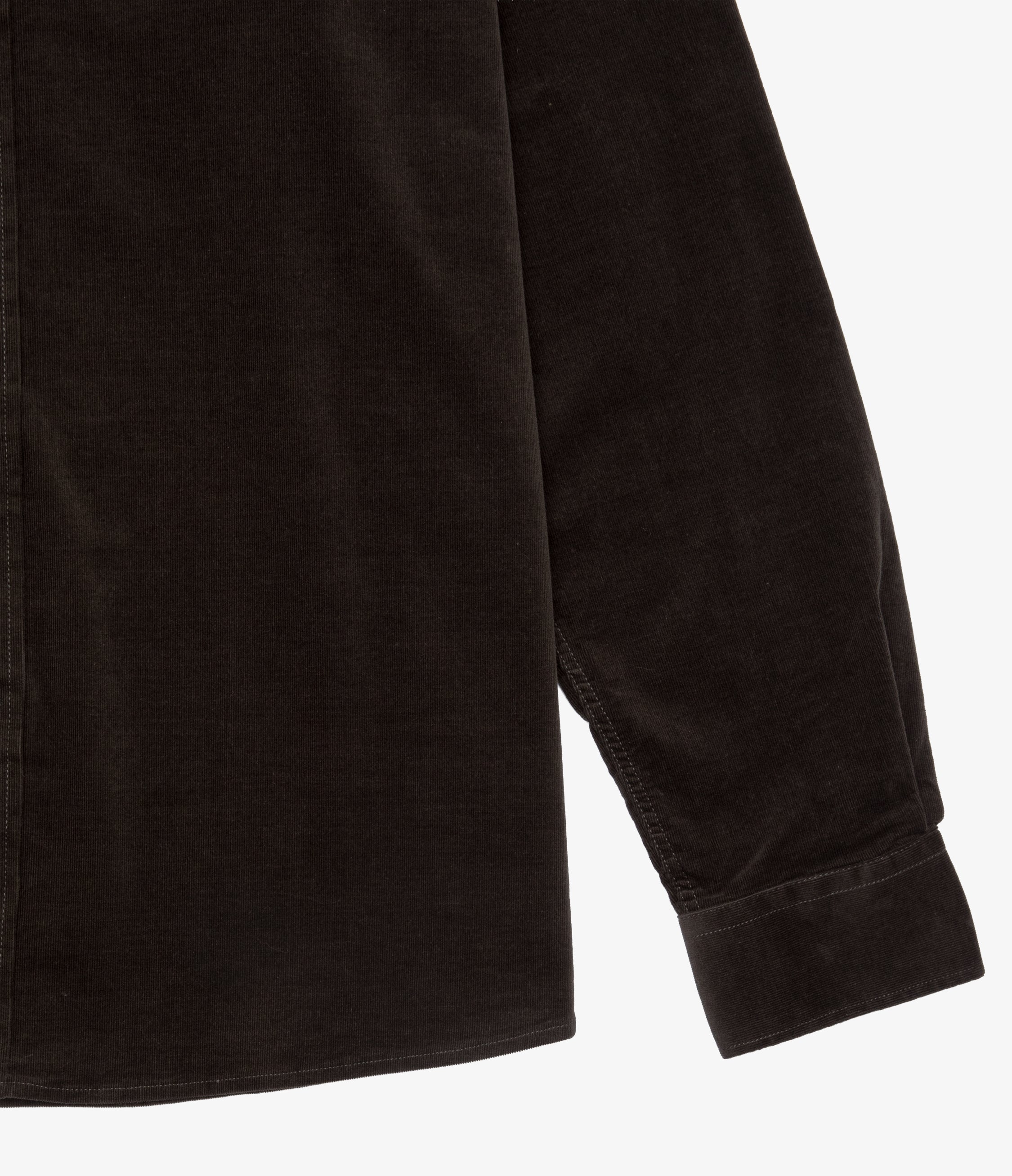 Camisa Hombre Algodón Cotelé Rob Verde Oscuro