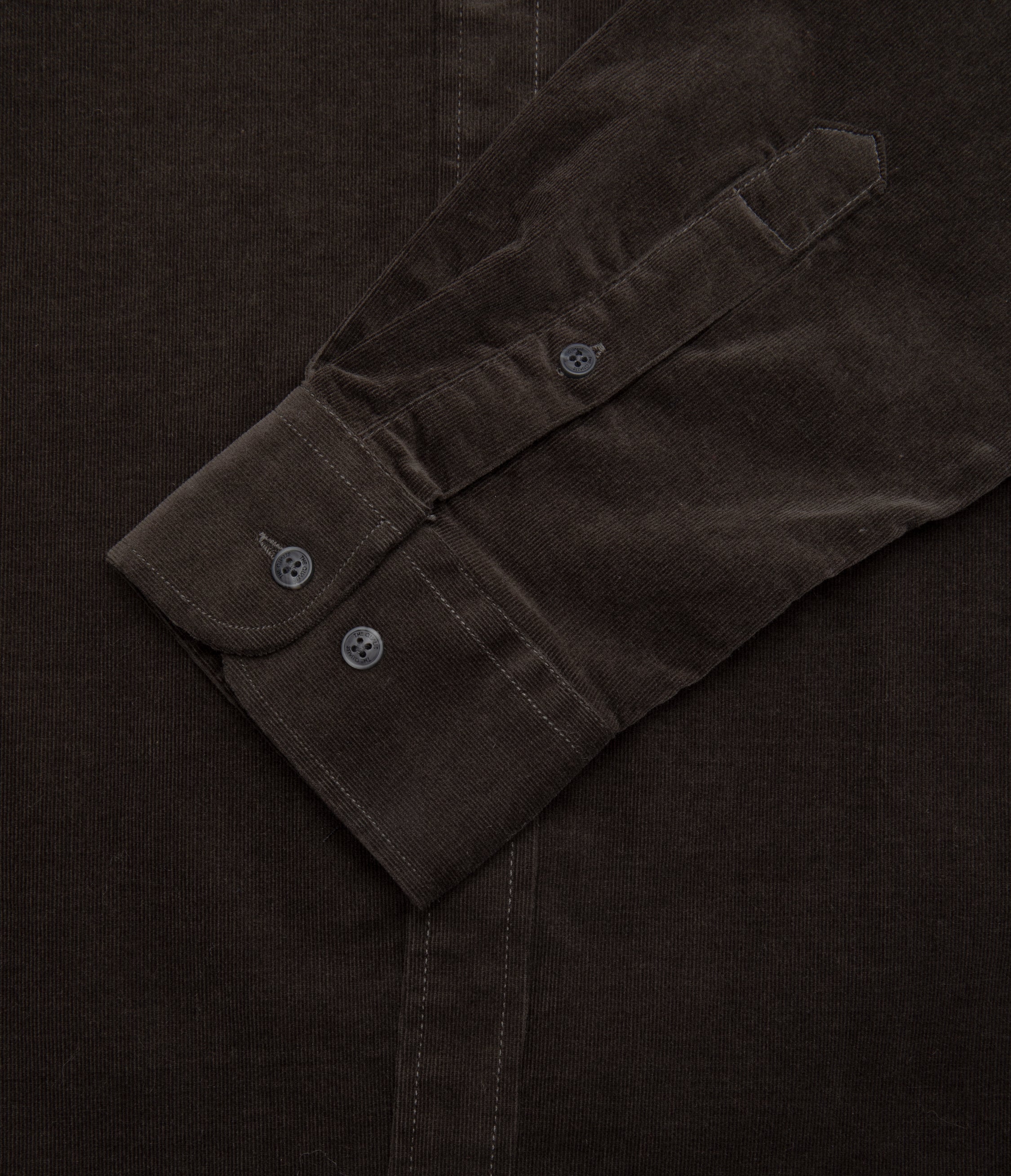 Camisa Hombre Algodón Cotelé Rob Verde Oscuro