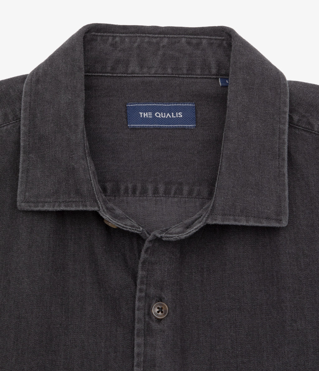 Camisa Hombre Denim Manga Larga Colt Negro