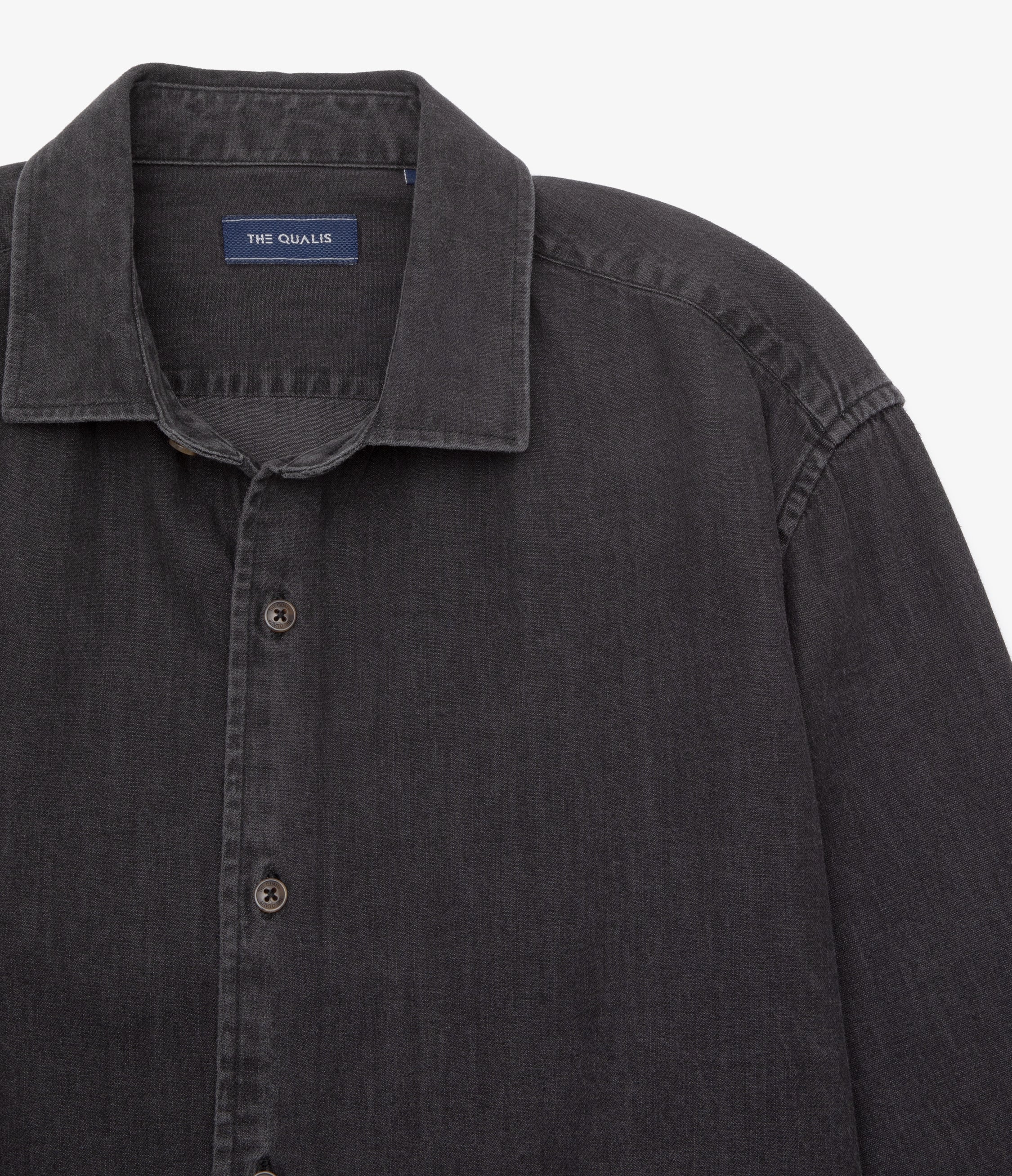 Camisa Hombre Denim Manga Larga Colt Negro